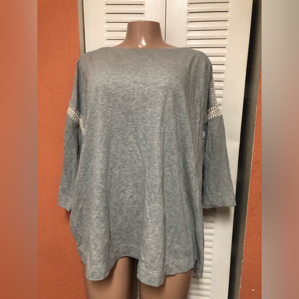 J.JlLL Gray Women's Top blouse